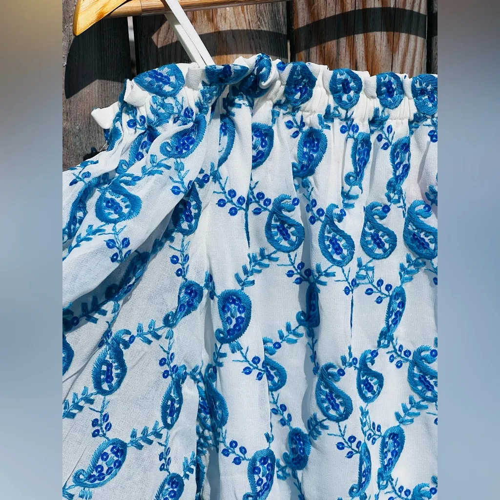 Lily Pulitzer Alva Top Baha Blue Paisley - Image 4