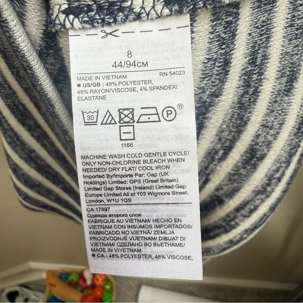 Banana Republic Knit Sheath Dress striped Size 8 - Image 6