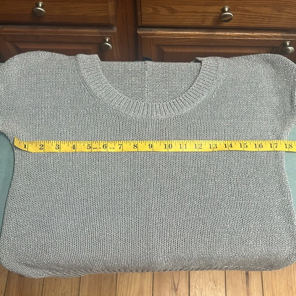 Banana Republic Metallic Short Sleeve Sweater - Image 11