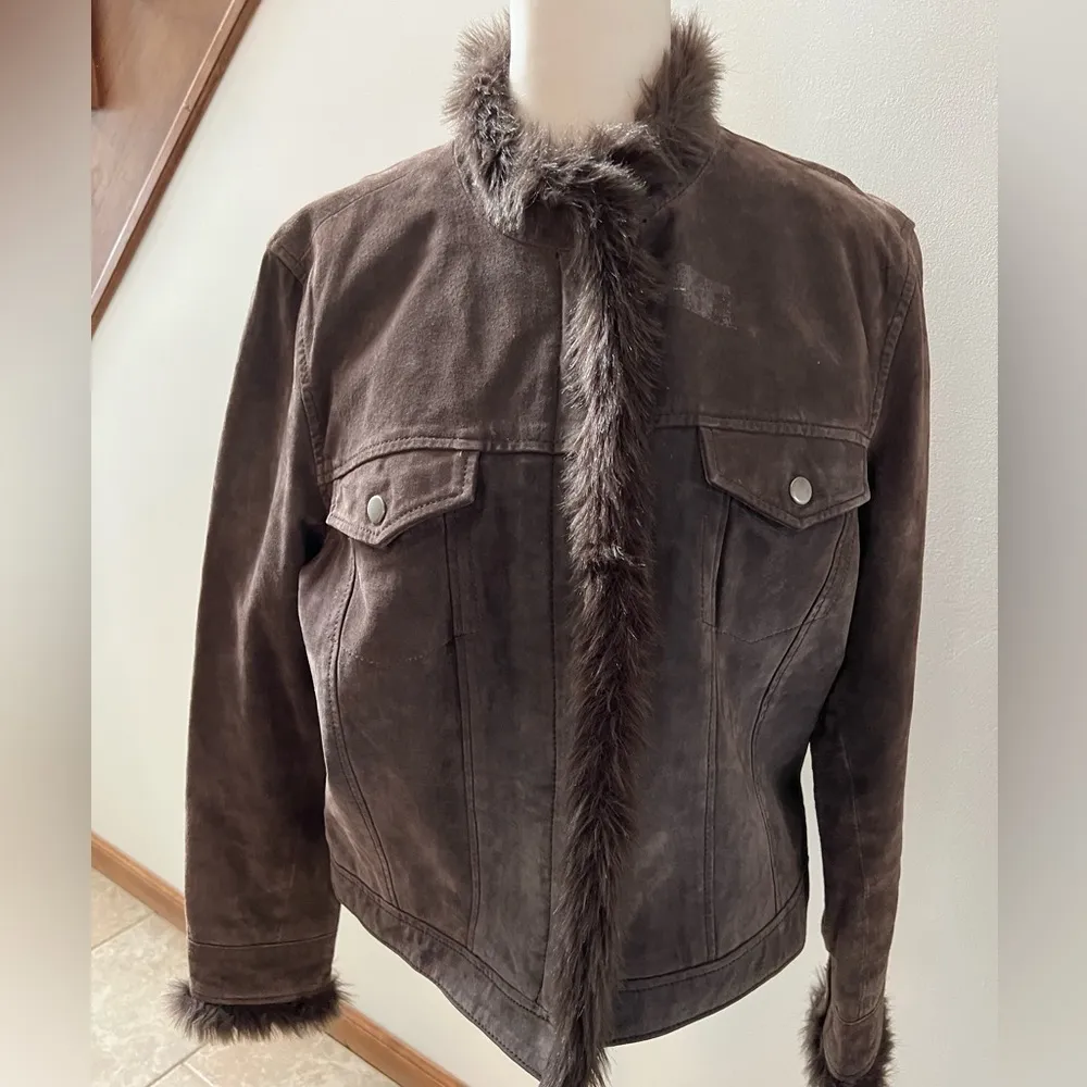 Coldwater Creek  | womens suede jacket. Size: PL - Image 7