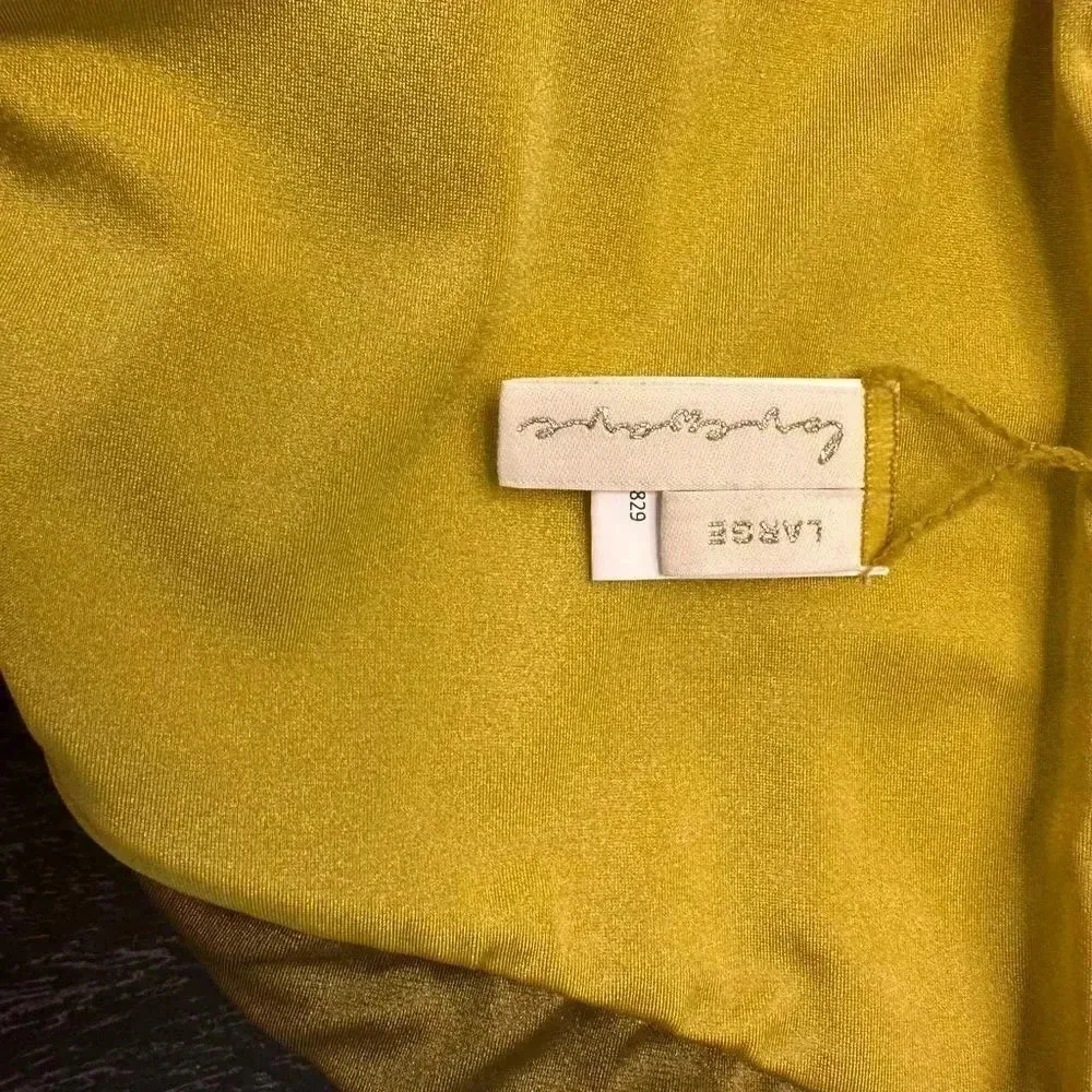 Revolve Lovewave Tbe Edwina Swim Bottom in Chartreuse And Olive‎ Sz L - Image 4