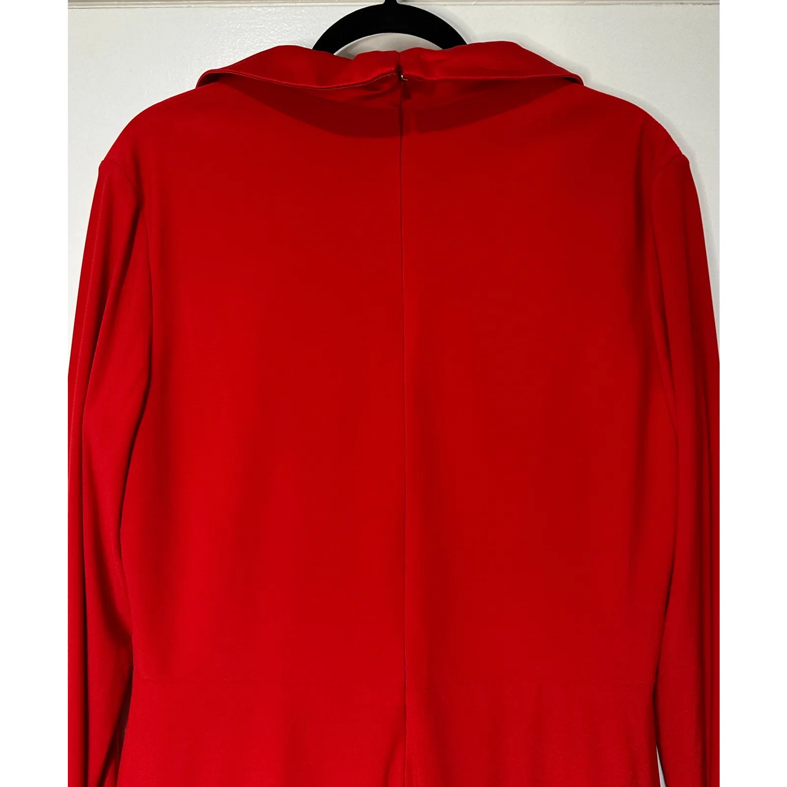 Ieena for Mac Duggal Long Sleeve Blazer Formal Dress Red #27362 Size 12 NWT - Image 12