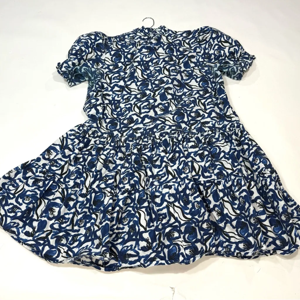 APIECE APART Blue White Floral
Cotton Las Alturas Mini Dress
Size Large - Image 9