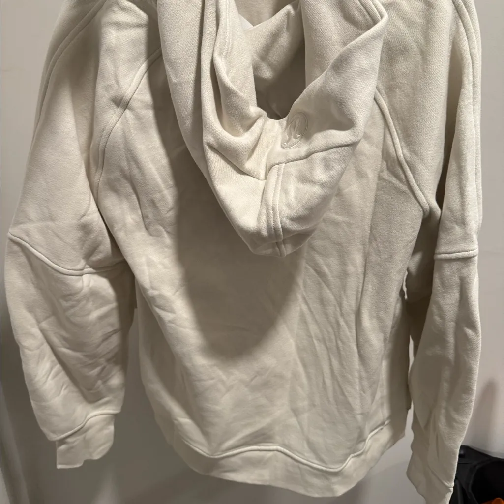NWT Lululemon - $128 Bone Scuba Oversized Side-Slit Hoodie - Size M/L - Image 9
