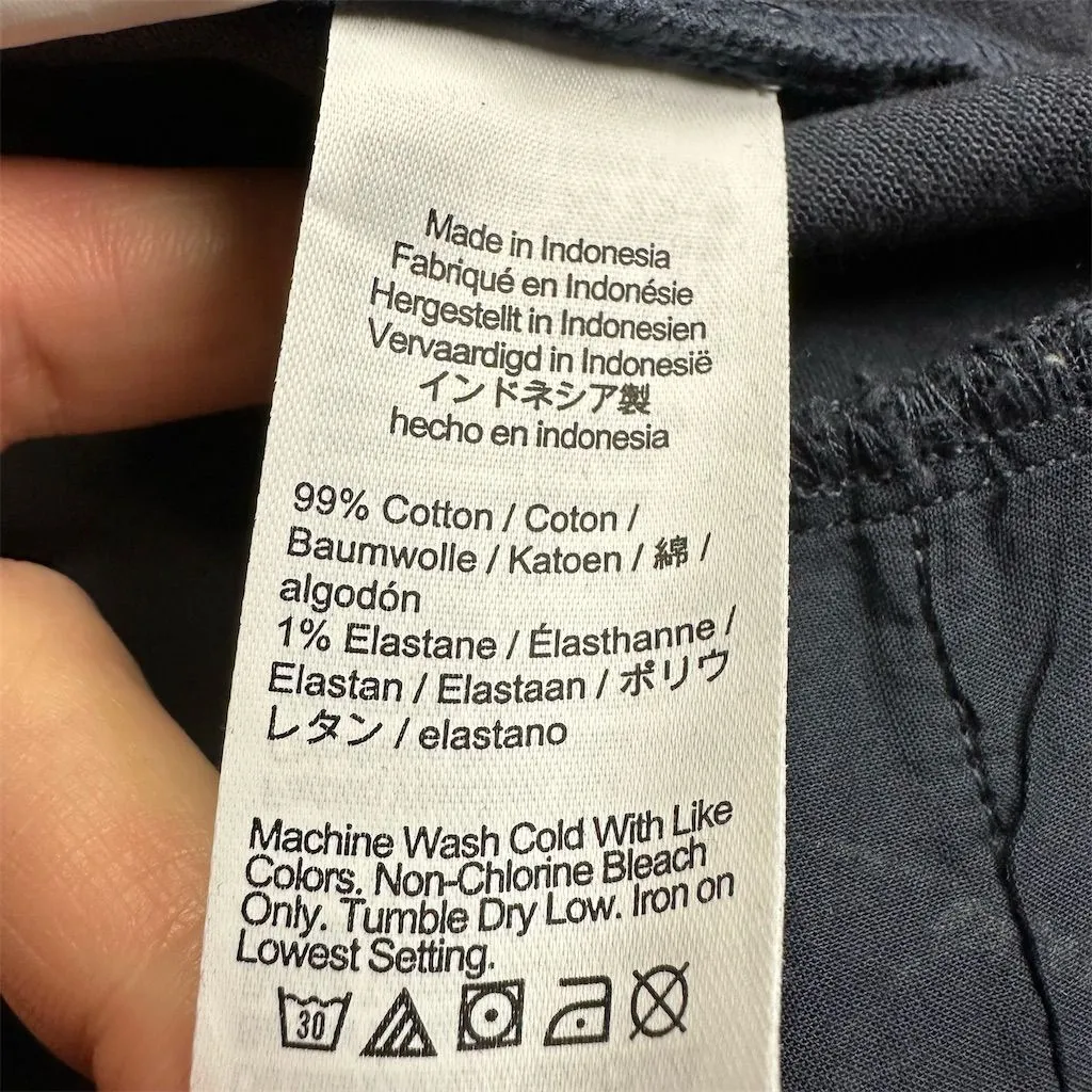 NWT Madewell Women's Emmett Wide-Leg Crop Pant Welt Pocket Size 33 Ink - Image 9