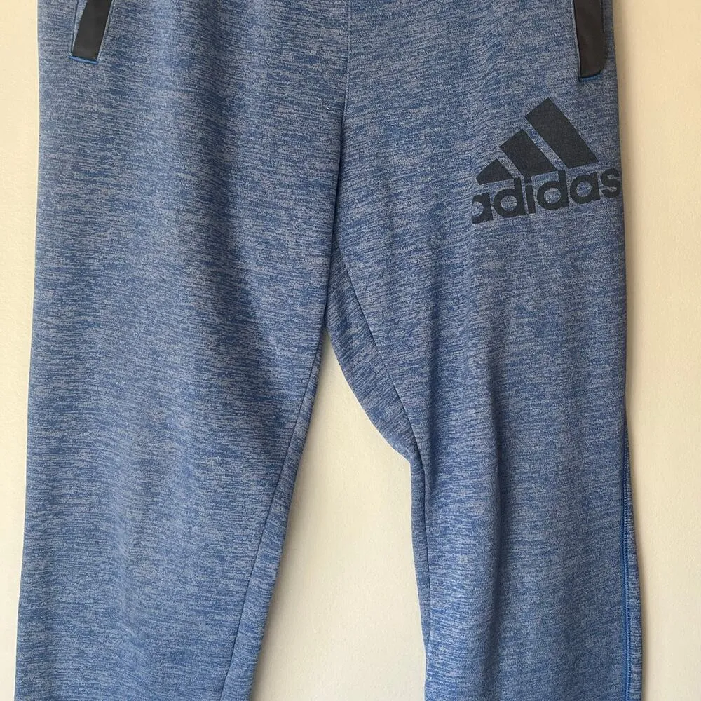 Adidas Blue Women's Joggers with Ankle Zippers Size Small - Image 10