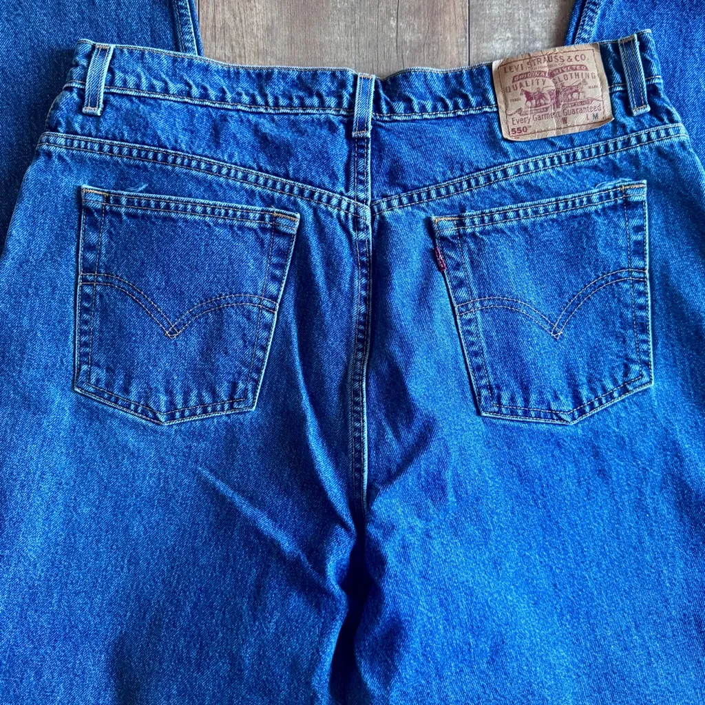 Vintage 90’s Levi’s 550 Relaxed Fit Tapered Straight Leg High Rise Jeans Size 18 - Image 5