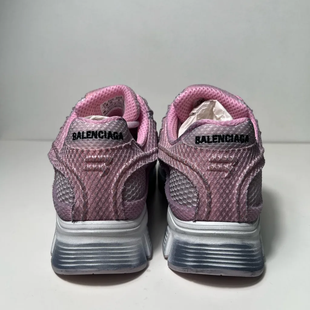 Balenciaga Phantom Bicolor Mesh Distressed Low Top Sneakers - Image 8