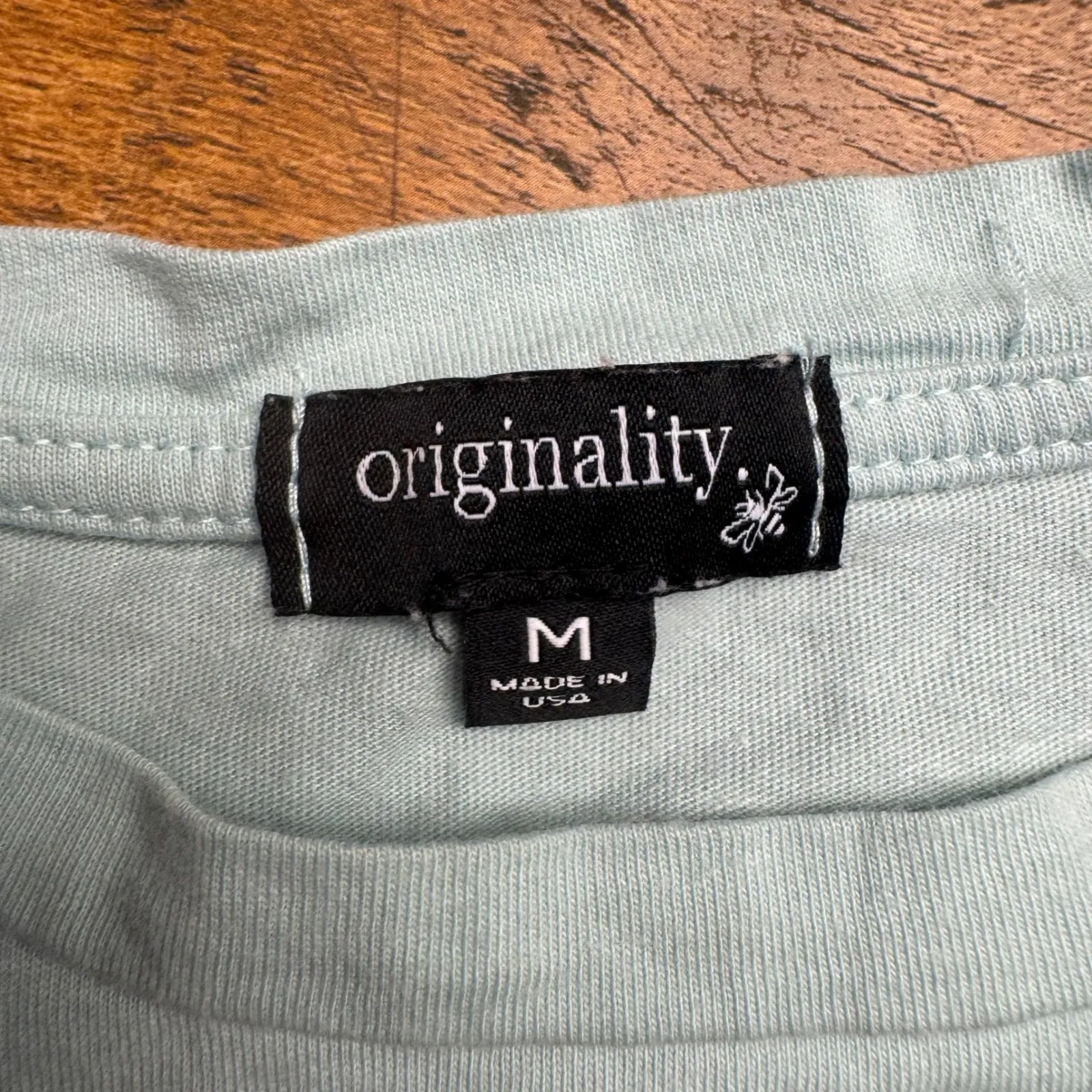 Originality Tortured Poets Department Graphic T Shirt Light Blue Cotton Size M Size M - Image 2