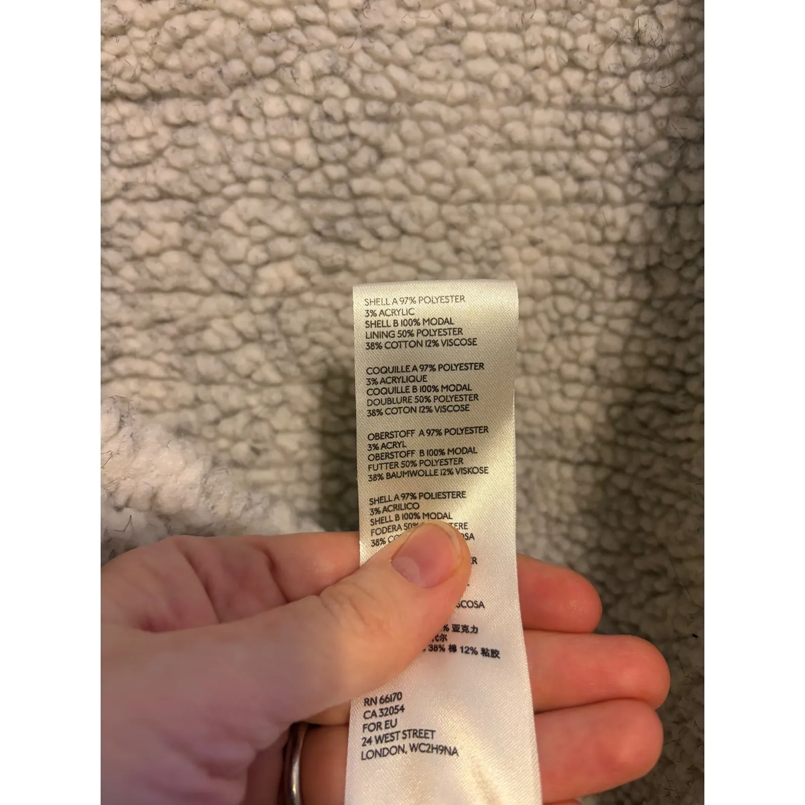 We The Free Sherpa Rivington Sherpa Bomber Jacket Olive Green Gray Womens Size M - Image 10