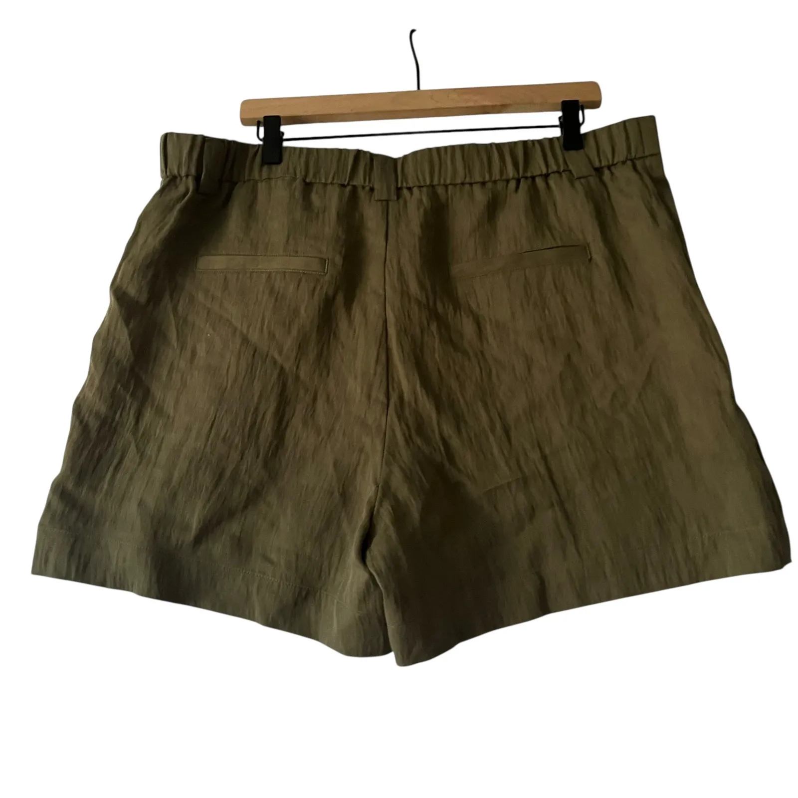 A New Day Womens Shorts Size 16 Green High‎ Waist Casual Career - Image 3