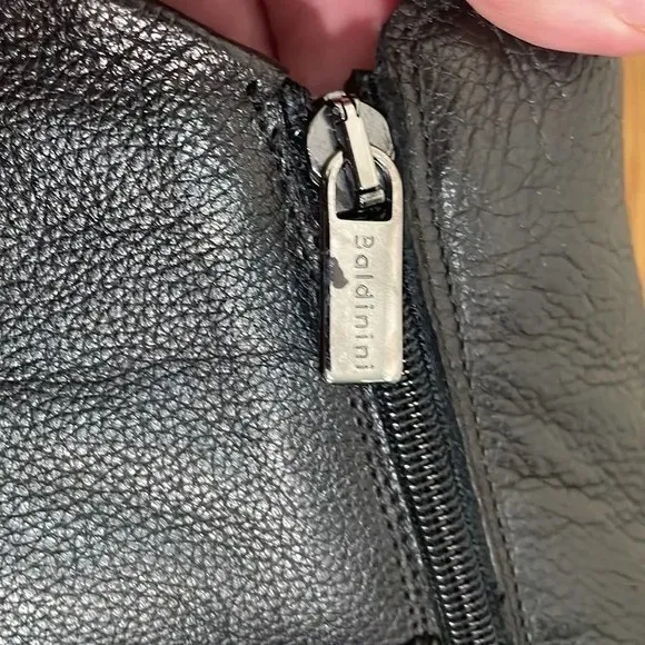 Baldinini Black Leather Faux Fur Lined Side Zip Ankle Boots Women's Size 42 - Image 8