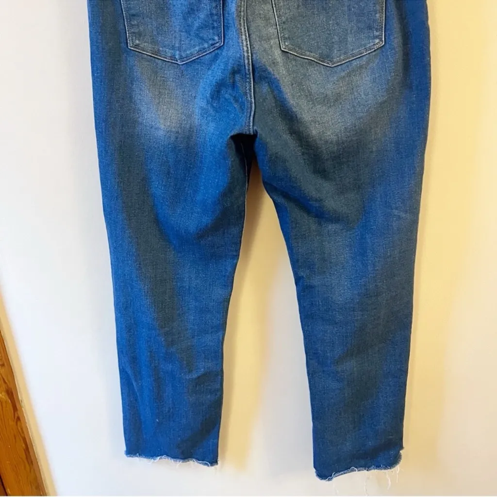 DL1961 Halle Straight High Rise Instasculpt Jeans Size 32 Medium Blue Wash - Image 9