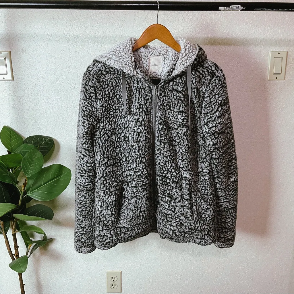 Thread + Supply Wubby Teddy Jacket Size S Gray - Image 3
