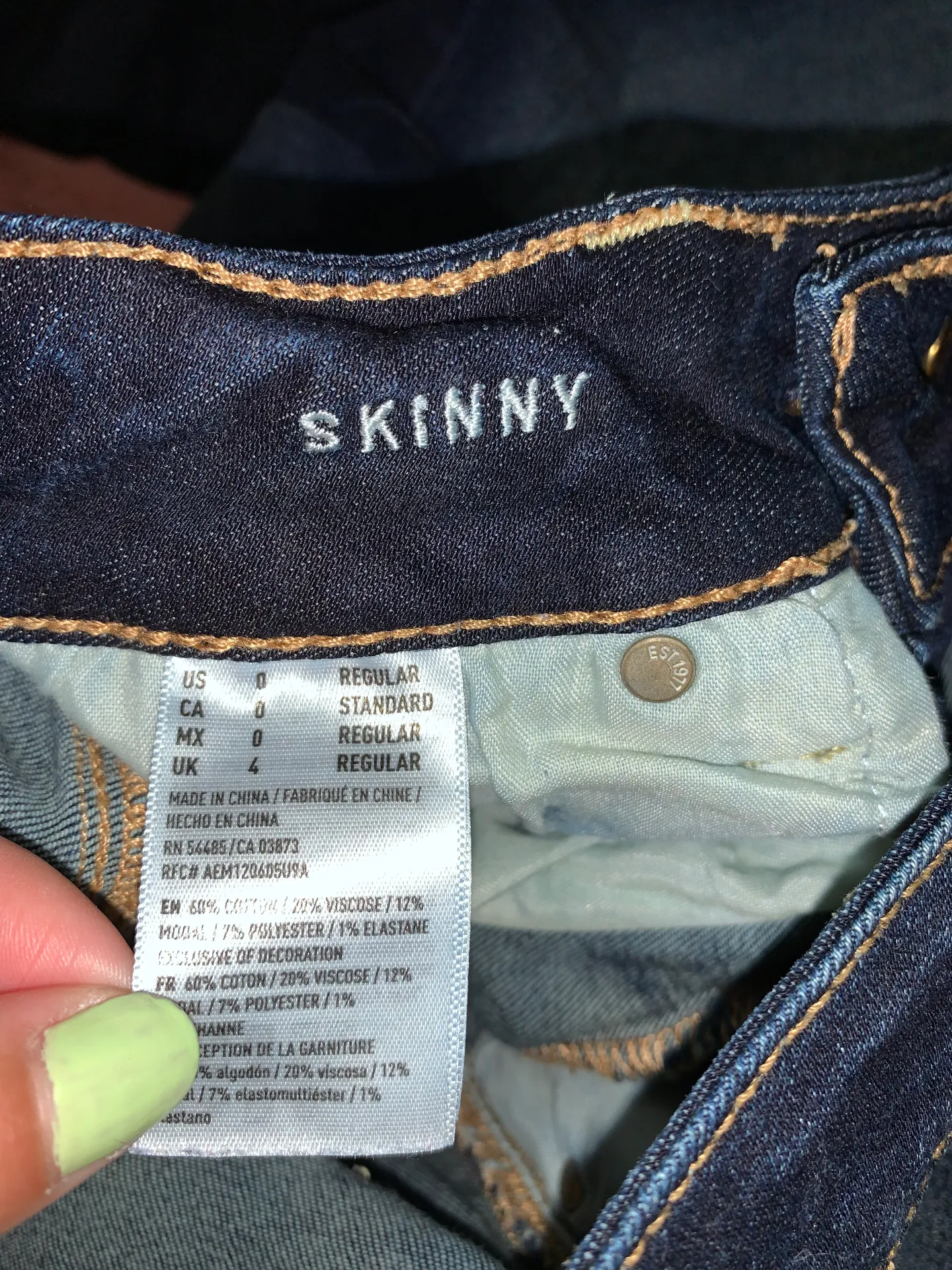 American Eagle Dark Wask Skinny Jeans  - Image 5