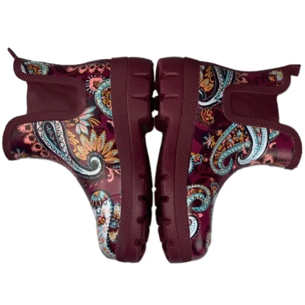 Every Wear Womens Waterproof Rain Boots Paisley Jamboree Size 7 - Image 3