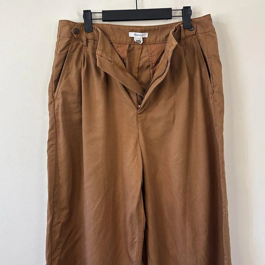 Madewell The Harlow Wide-Leg Pant Acorn Size 12 - Image 7