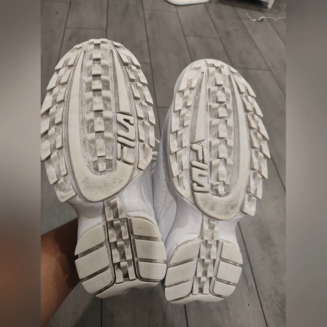 Fila White Chunky Sneakers size 5.5 - Image 5