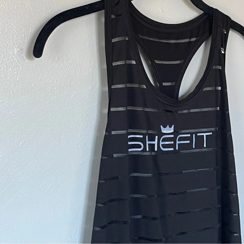 SheFit  Black Tank Top Large - Image 2
