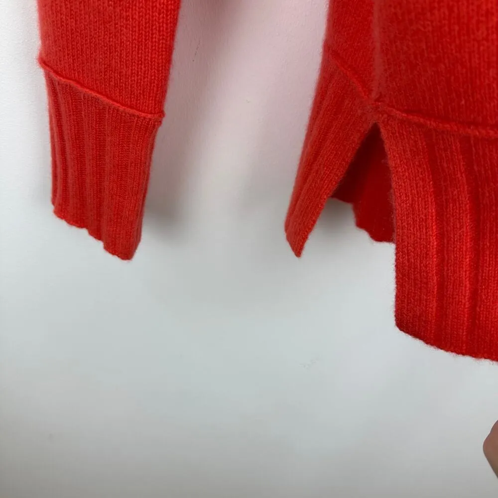 Charter Club Luxury Cashmere Mockneck Sweater Red Holiday Relaxed Boxy Medium - Image 11