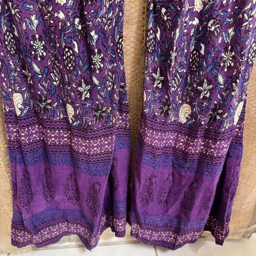 Jens Pirate Booty X Free People Island Fever Flare Jumpsuit Purple Size Medium - Image 7