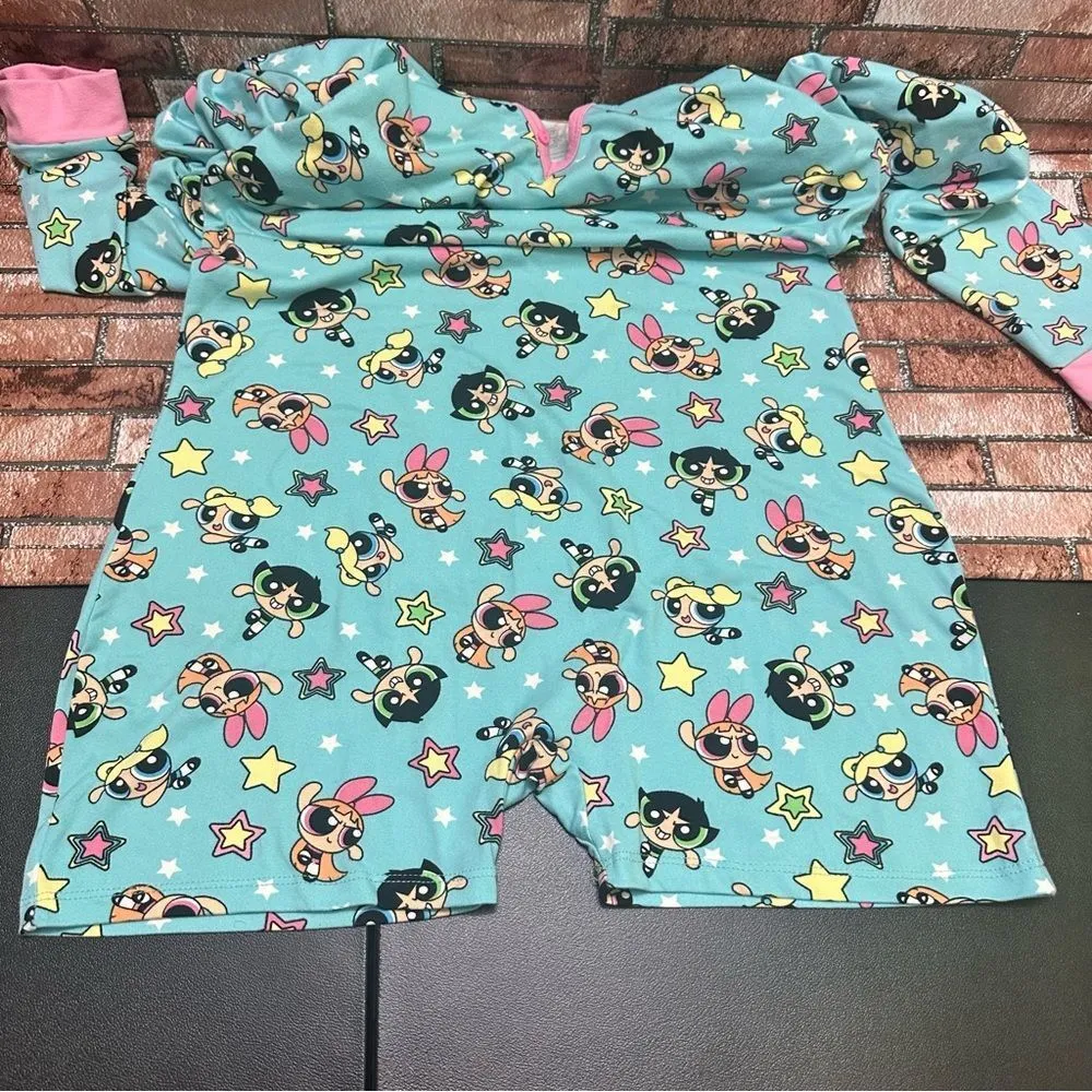 PowerPuff Girls Romper Size L Blue Size L - Image 4