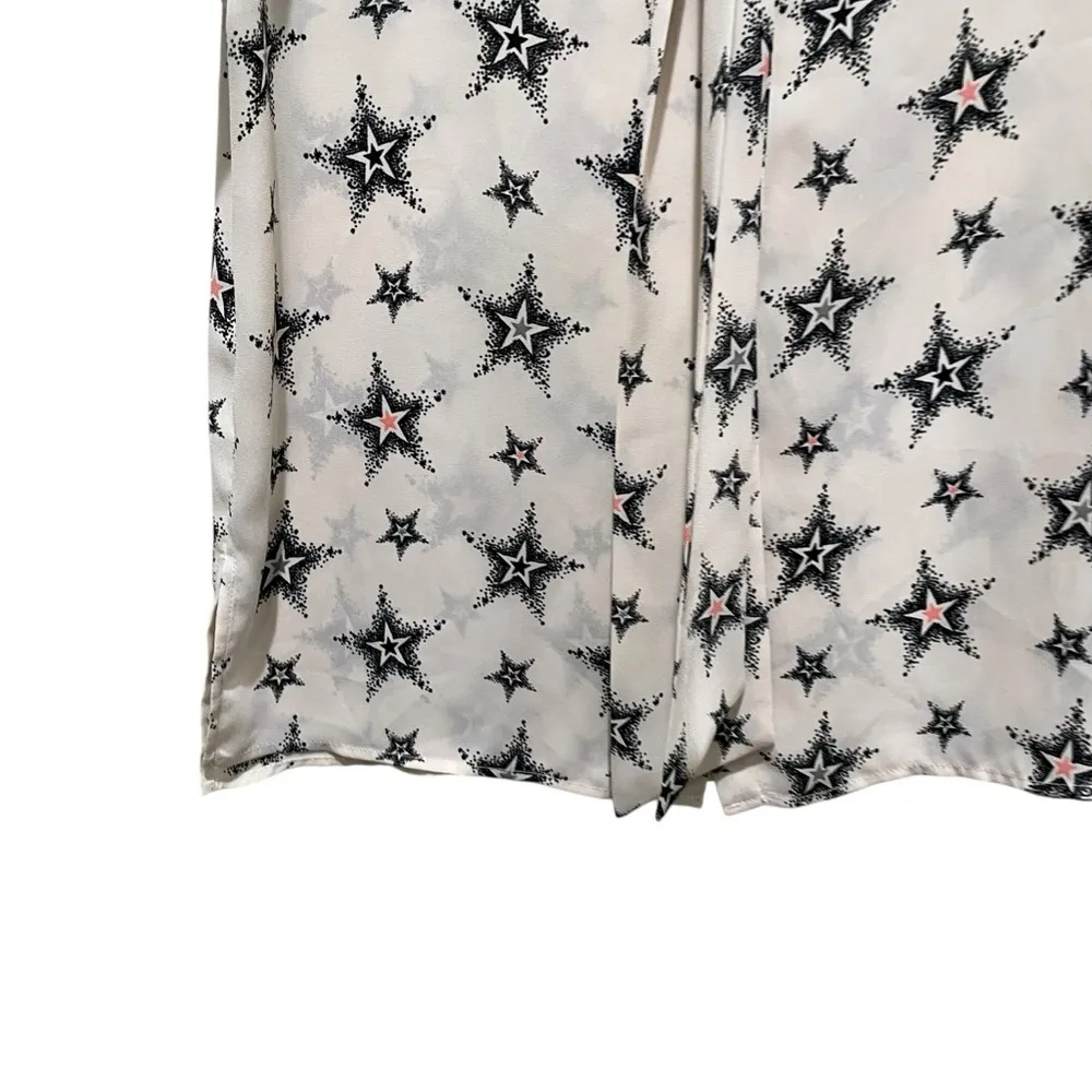 Zara Star Blouse Sleeveless Button Down Ruffled Women’s Size XS - Image 5