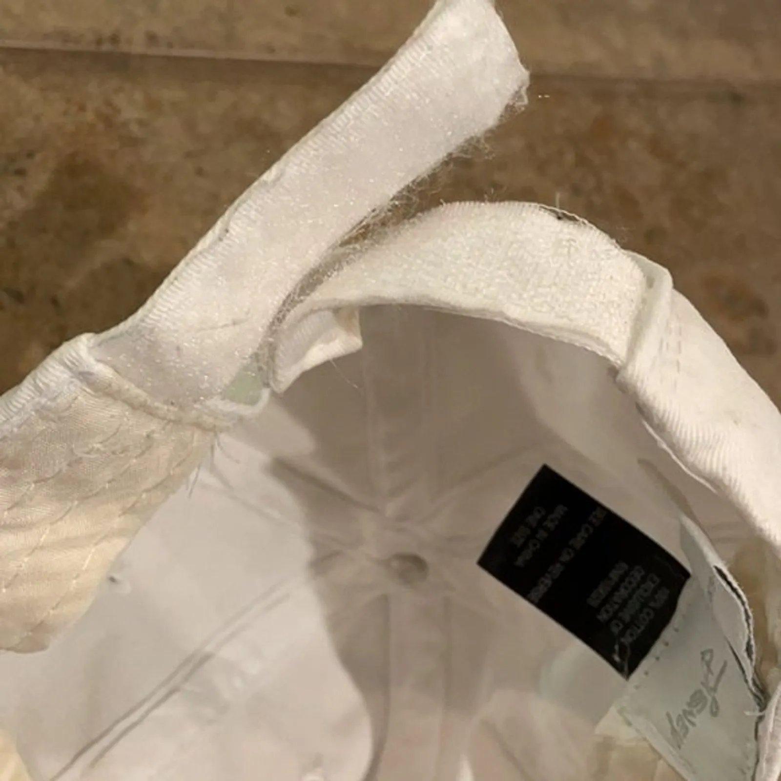 Disney Lilo & Stitch Embroidered White Hat Cap OS Cotton Adjustable - Image 6