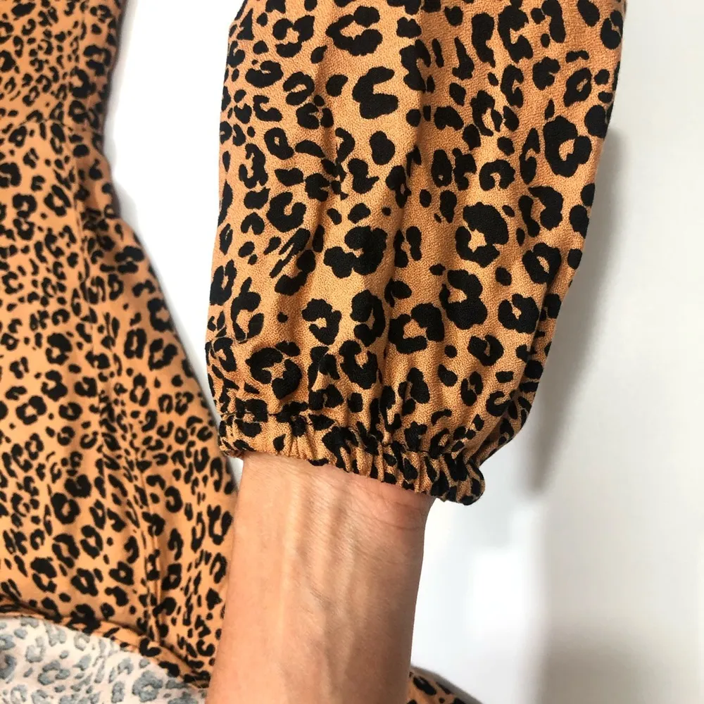 Love,Fire Leopard Print Long Sleeve Minidress - Image 9