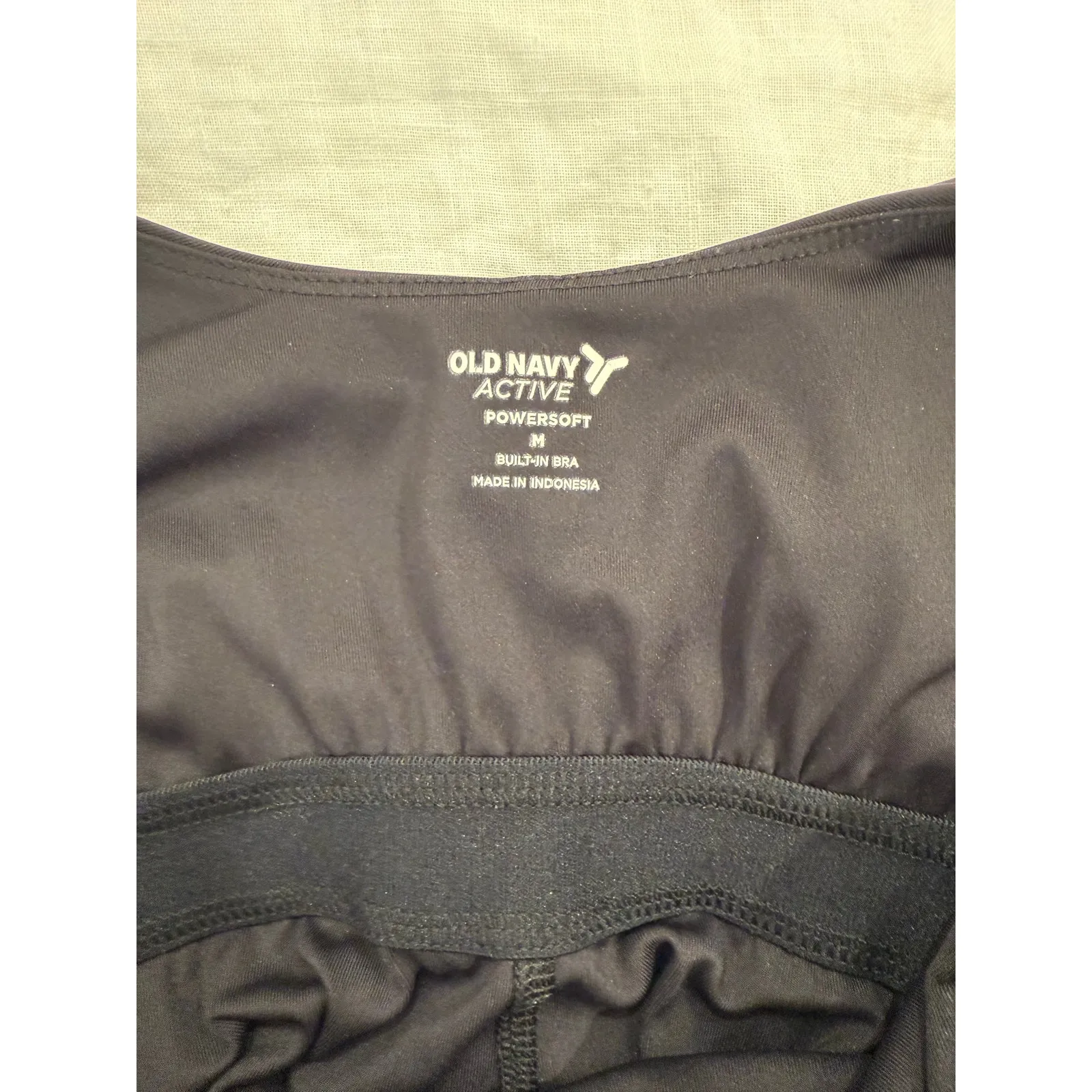 Old Navy Active Powersoft Built-in Bra Mini Dress Black Women's Size Medium - Image 6