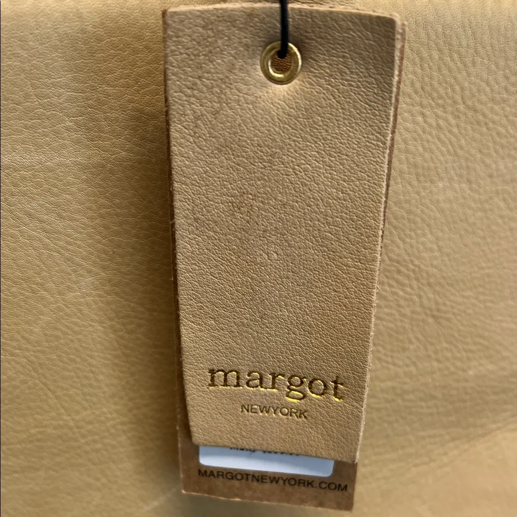 Margot New York | Camel Leather Satchel & “Patty” Envelope Wallet Tan - Image 2