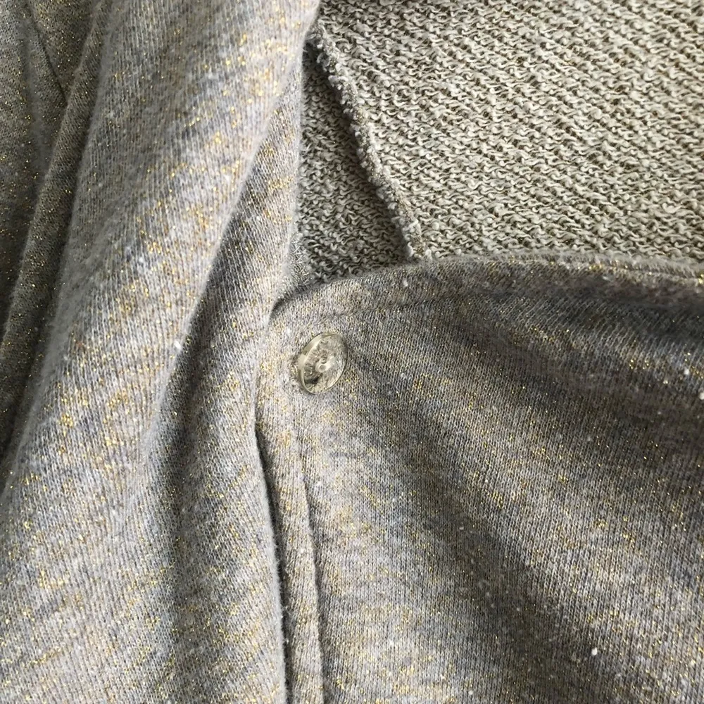 INC International Concepts Sweatshirt Gold Tan Side Zipper Moto Style Sz XL EUC - Image 5