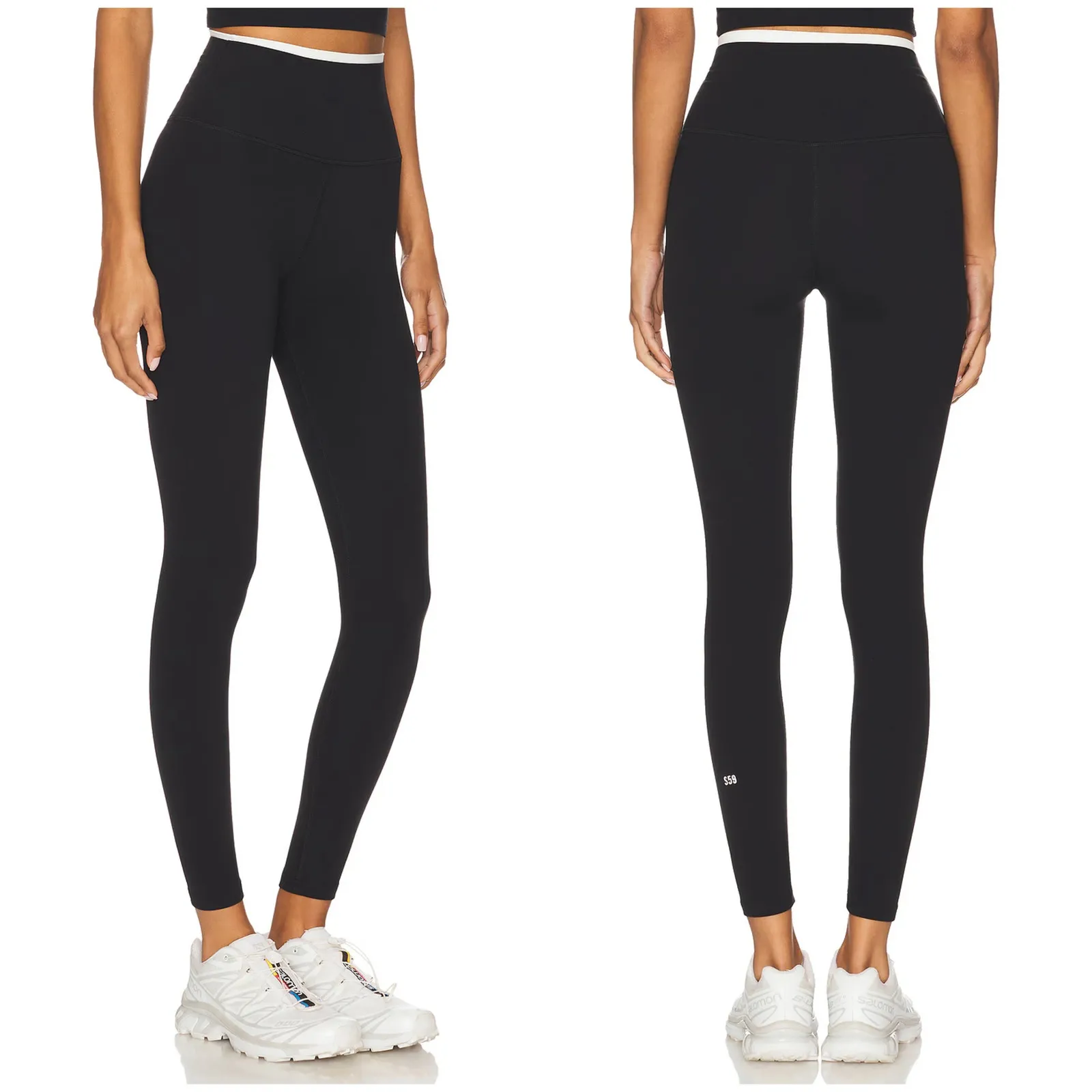 Splits 59 Black Dual High Waist Airweight 7/8 Legging NEW Size Small Yoga Gym - Image 2