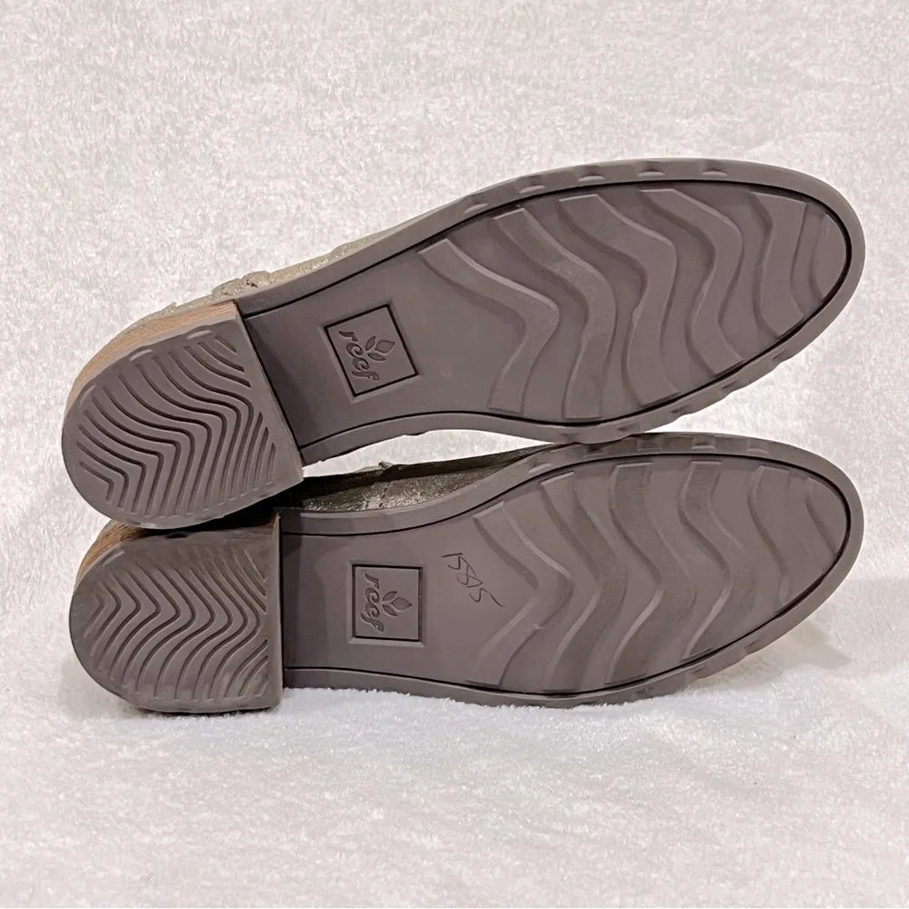 REEF Metallic Leather Voyage Ankle Boot Size 7.5 - Image 10