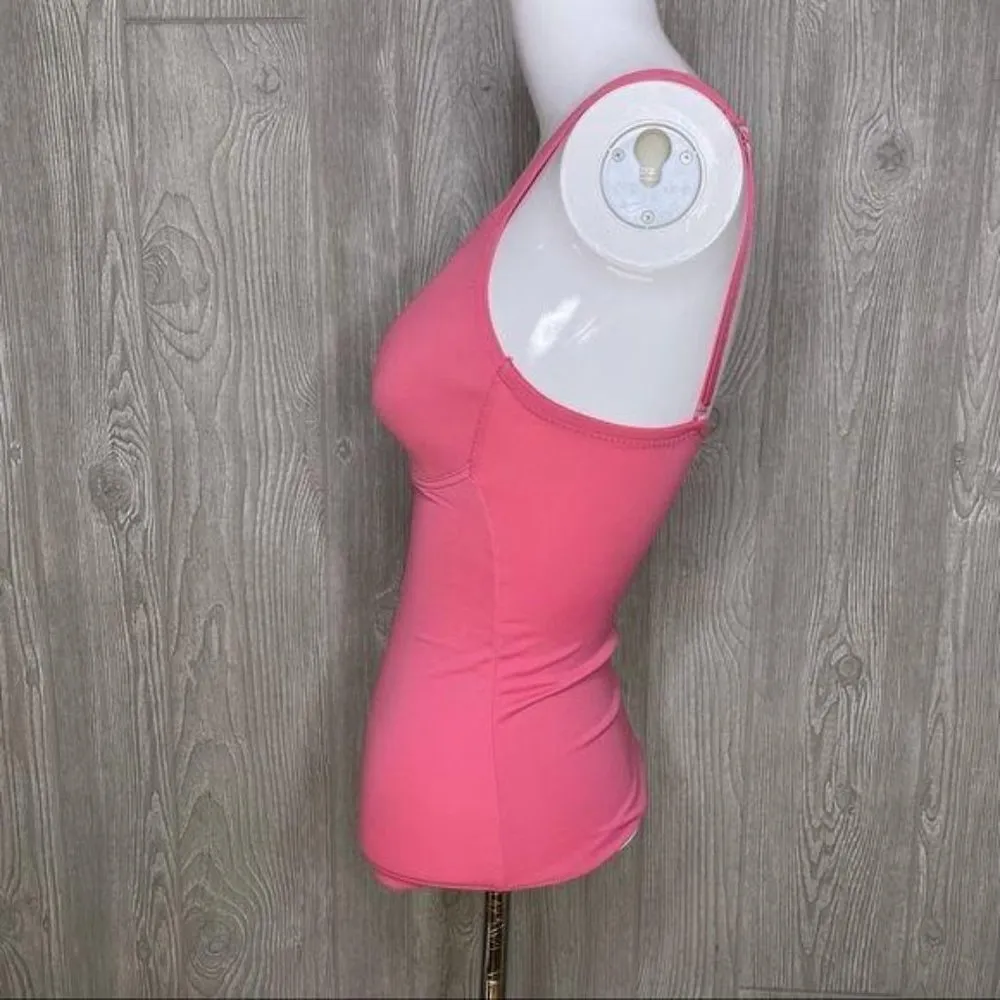 rhonda shear structured cup compression tank top under shirt xs Pink - Image 3