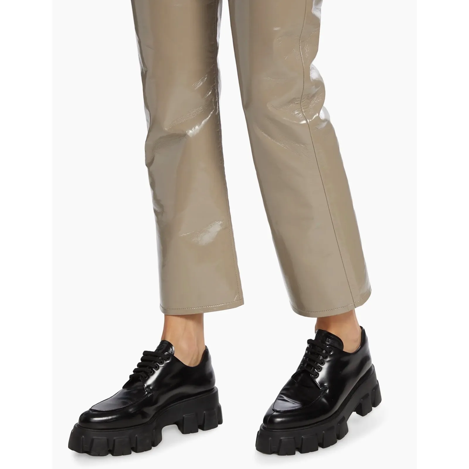 New! Citizens of Humanity
Isola Patent Leather Bootcut Pants in Tan Sz 27 $448 - Image 7