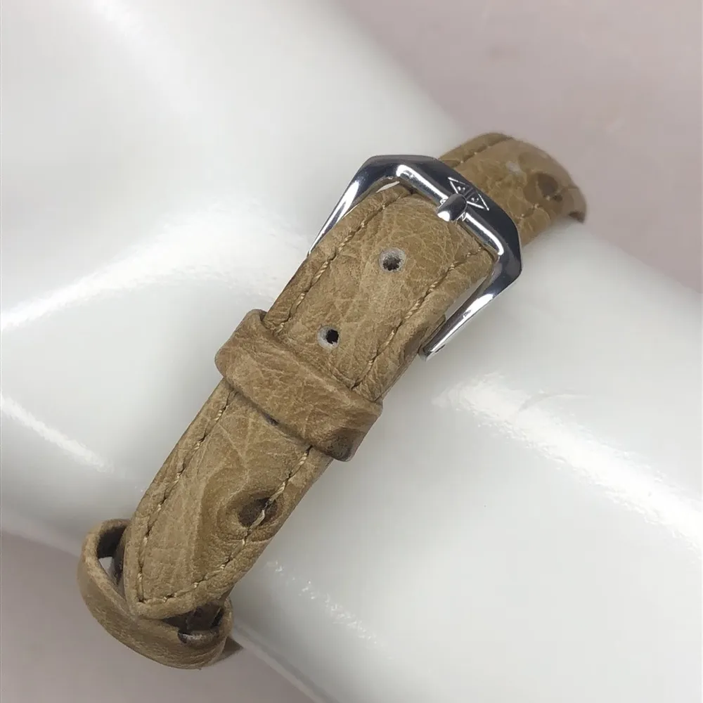 JUDITH JACK Swiss Movement MOP Face Marcasite Bezel Alligator Band Watch NWOT Brown - Image 6