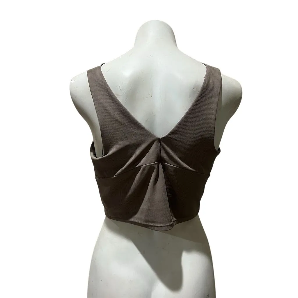 All in Motion Women's 2XL Brown Cropped Tank Top V-Neck Sleeveless - Image 6