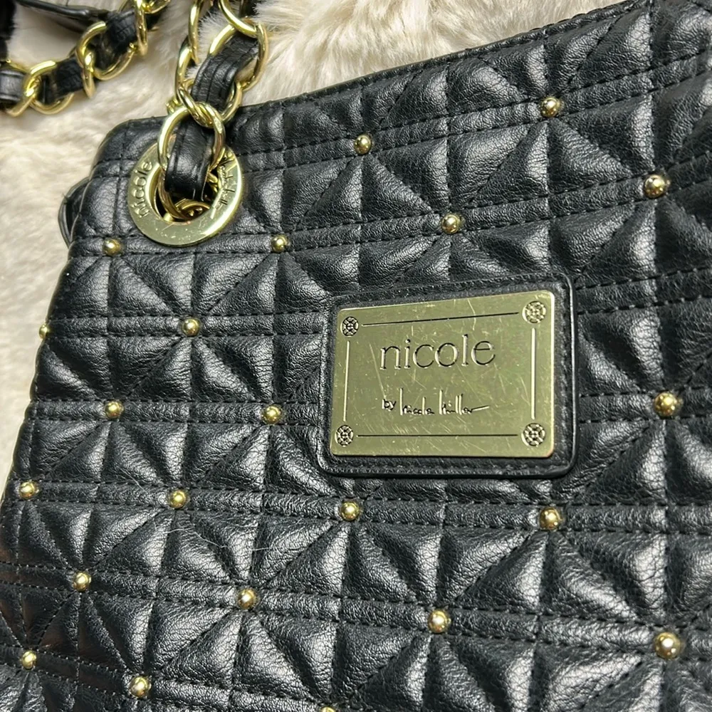Nicole Miller Black Shoulder Bag - Image 5