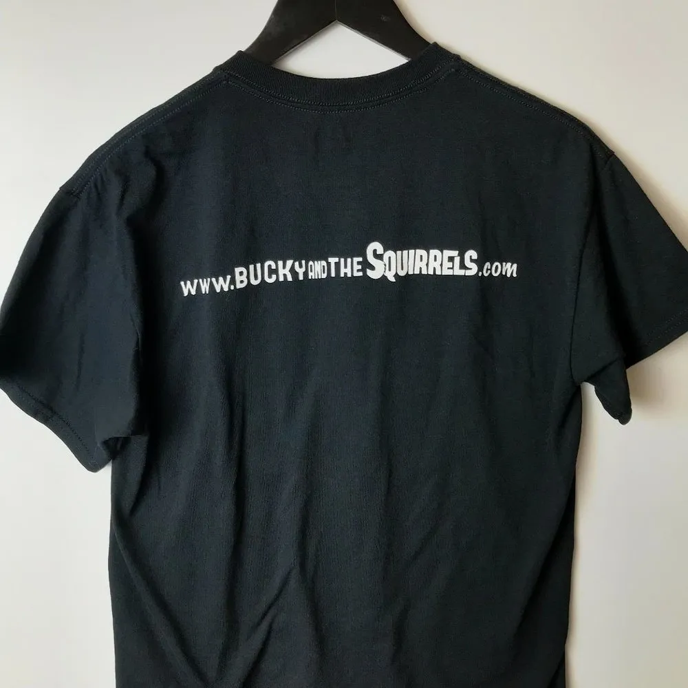 Bucky & The Squirrels T Shirt Rock Band Movie Tee Promo Film Black Medium M Logo - Image 6