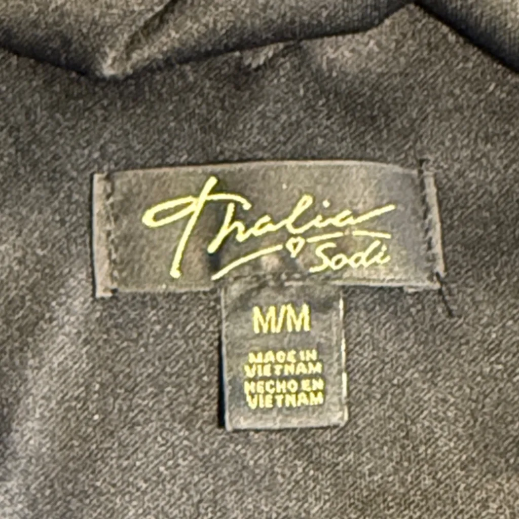 THALIA SODI Women's Blouse Cold Shoulders Multicolor Short Sleeve Size Medium - Image 3