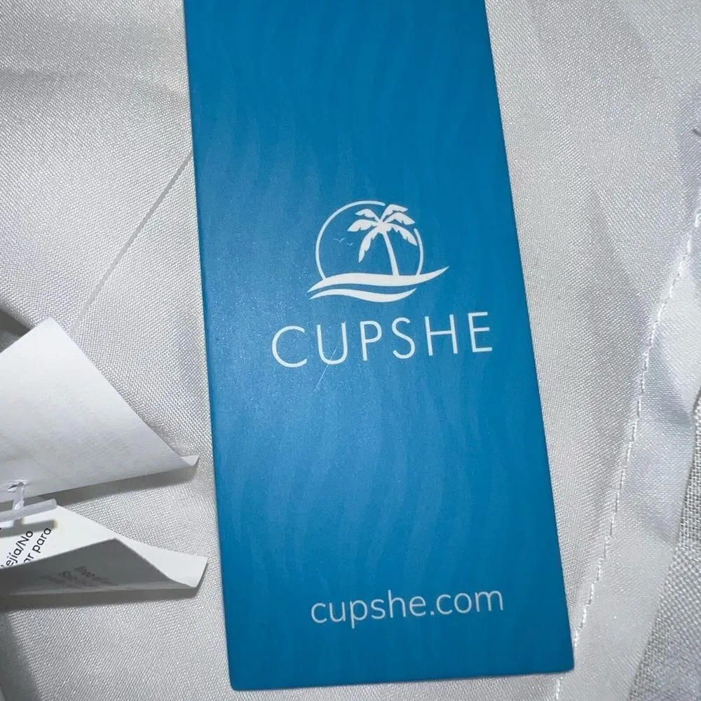 Cupshe so cute white textured too. Goes with with almost everything! Nwt - Image 8