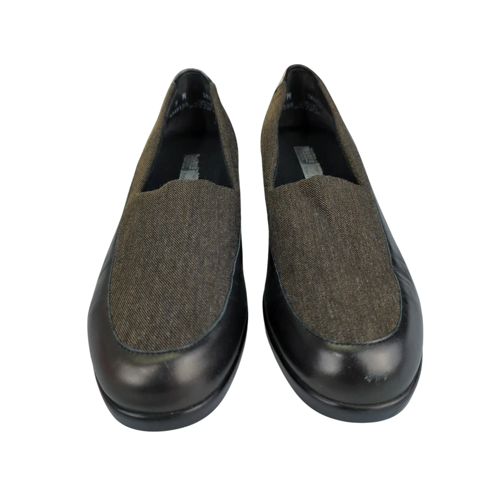 Vintage Munro American Walking Wedge Heel Loafers Women's Size 9 Brown Black‎ - Image 3