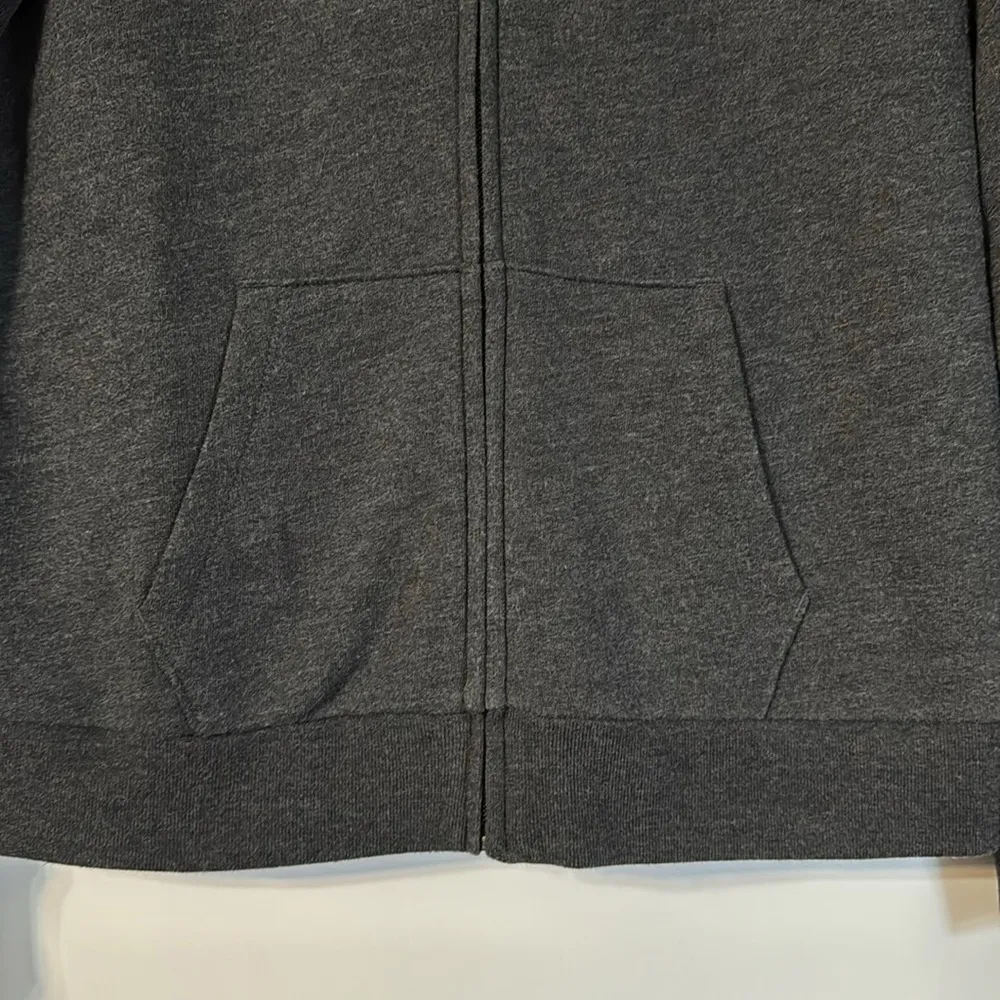 PINK Victoria's Secret Everyday Lounge Full Zip Charcoal Plaid Hoodie Size M - Image 5