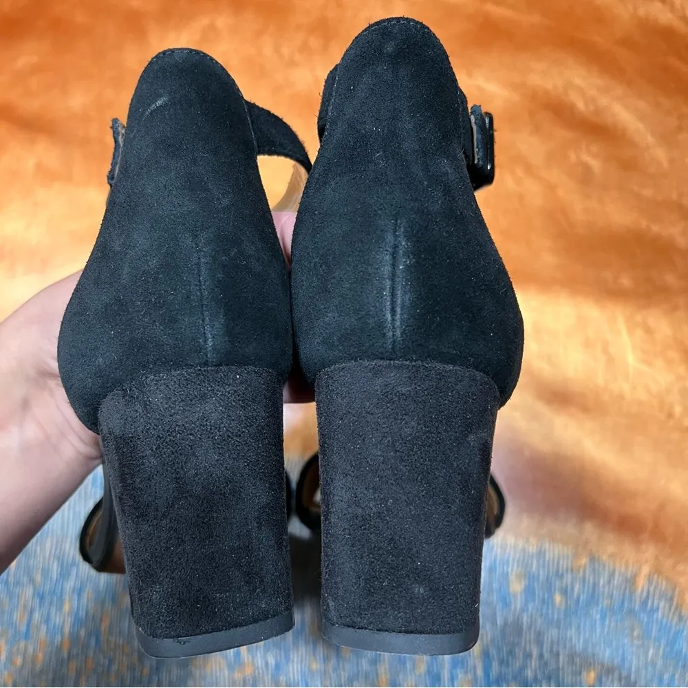 Clarks Deva Mae Black Suede Dress Sandal size 8 - Image 9