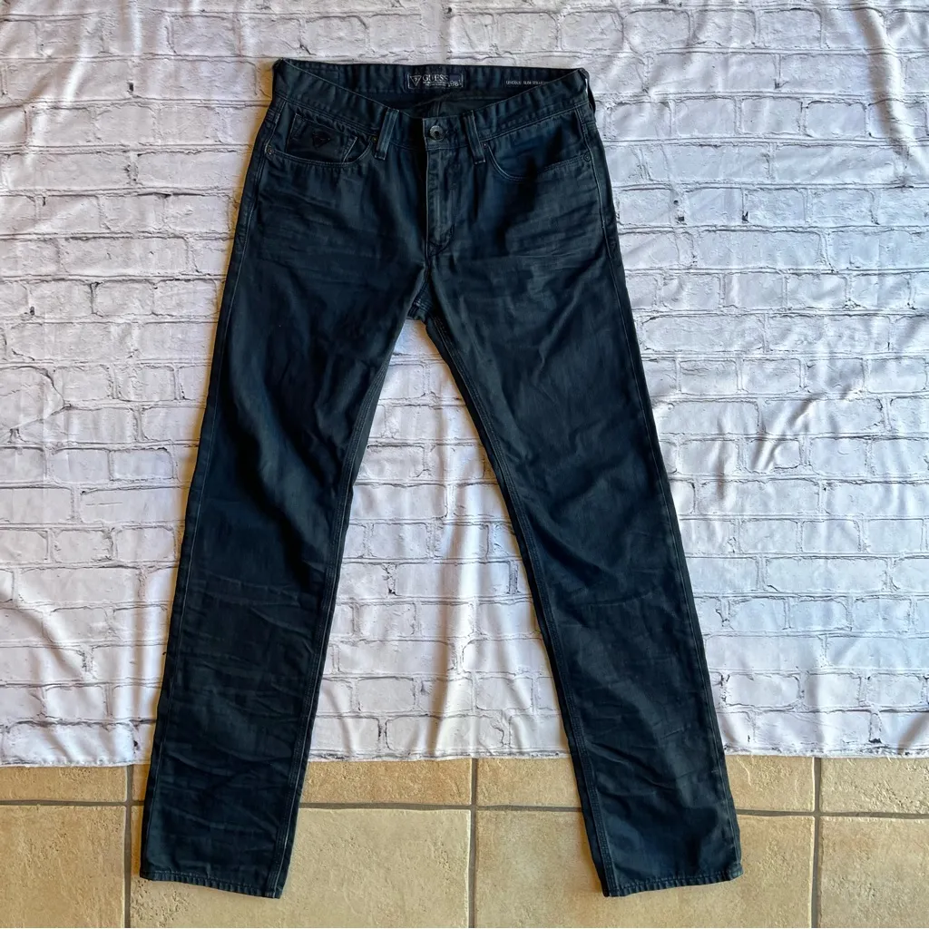 Guess Jeans Pants Blue Womens 32 Lincoln Slim Straight Western Cowgirl Casual - Image 11