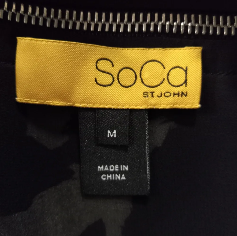 SoCa by St. John M Silk Sleeveless Neck Tie Bubble Hem Top - Image 10