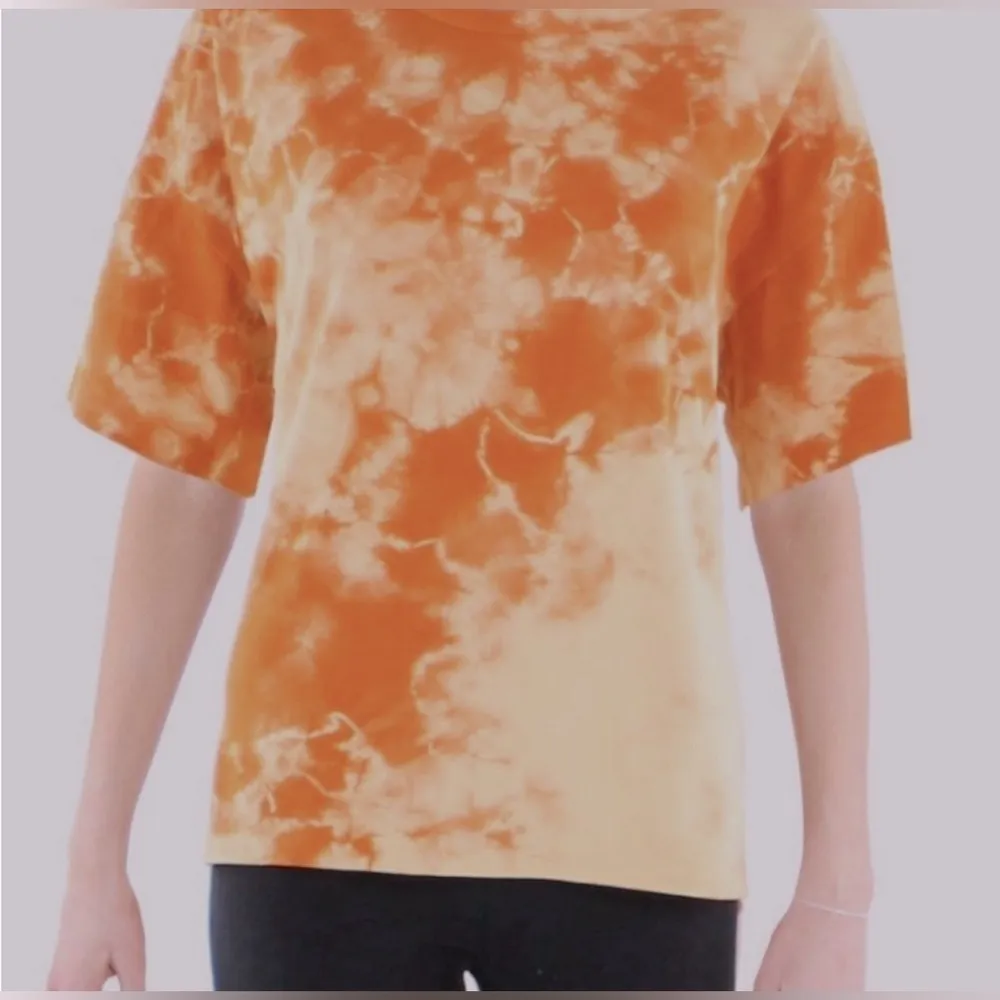 Anthropologie Maronie rust cotton tie dye short sleeve tee shirt. Size Small.NWT - Image 2