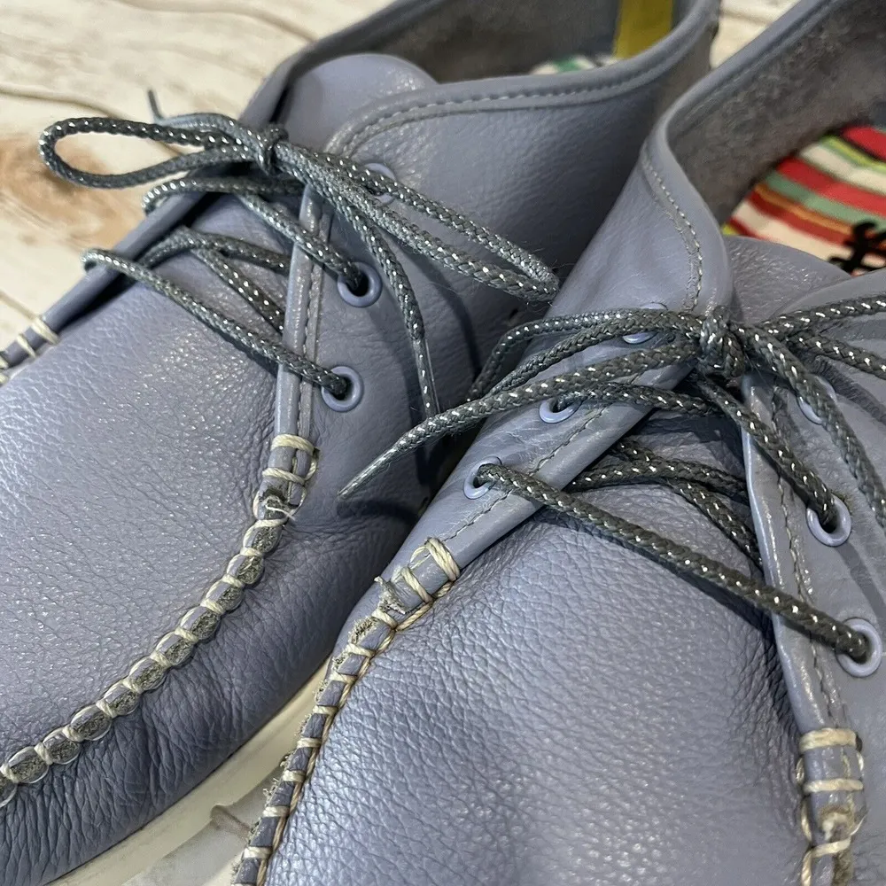 SAS Moccasin Boat Shoes‎ Women US 10 EU 41 Blue Leather Comfort Lace Up Walking - Image 5