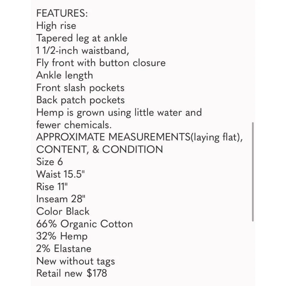 Eileen Fisher Organic Cotton & Hemp High Waist Tapered Ankle Pants - Image 9